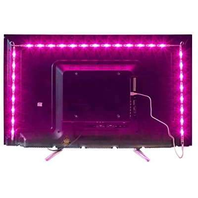 Image of MY LAMP 2.0M Led TV Backlight USB Bias Lighting with 16 Colors and 4 Dynamic Mode for 40 to 60 Inch HDTV,PC Monitor,Led Light Strip.(4pcs x 0.5m Strips)