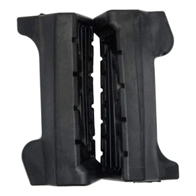 Image of MASO Pair Motorcycle Front Foot Rest Peg Footpegs Footrest Rubbers for YBR 125 Black