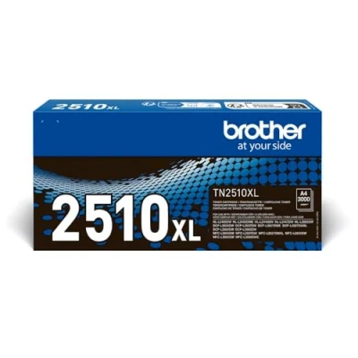 Image of BROTHER TN 2510XL Toner Cartridge, Black, Single Pack, High Yield, Includes 1 x Genuine Supplies