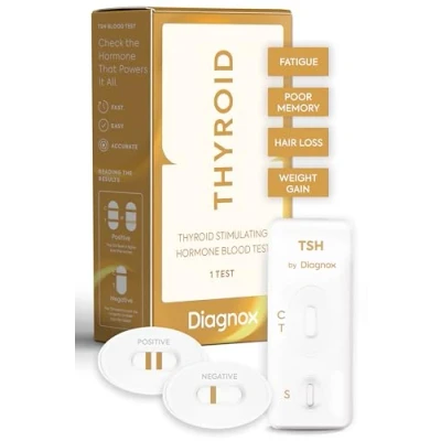 Image of Thyroid Testing Kit Easy at Home TSH Blood Test 10 Minute Results, Lab Grade Accuracy Early Screening for Hypothyroidism Self (1 Count)