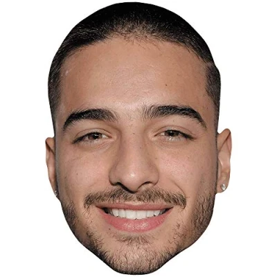Image of Maluma (Smile) Celebrity Mask, Flat Card Face, Fancy Dress Mask
