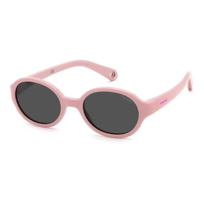 Image of Sunglasses Polaroid Pld k004/s col. 35j/m9 Child Round Pink