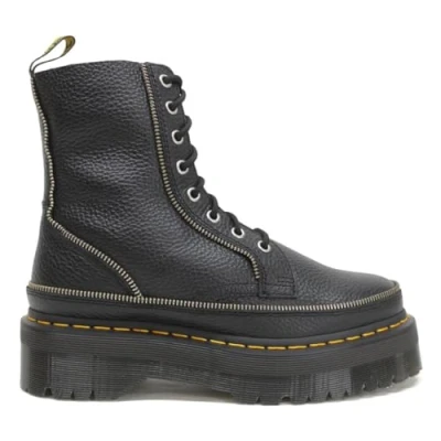 Image of Jadon Zip Milled Nappa Leather Women&#039;s Ankle Platform Boots