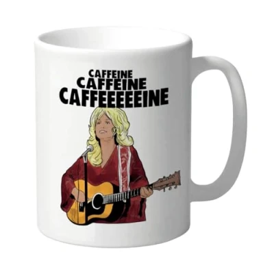 Image of Funny Mug Dolly Parton Parody Country Music Lover Fan Merch Novelty Gift for Him or Her Birthday Office Cup Colleague, Family, Friend (CMUG39)