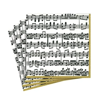 Image of Caspari Musica Paper Luncheon Napkins, Pack of 20