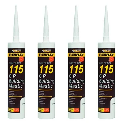 Image of Everbuild 4 X EVBMASBR 115 310 ml General Purpose Building Mastic Brown
