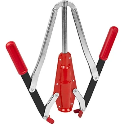 Image of Browin 507001 Solid Metal 2 Arm Cork Machine Wine Easy to Use for Beginners and Professionals, Plastic, Red, Big