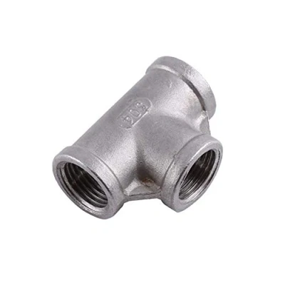 Image of NPT Pipe Fitting 1/2&#039;&#039; 1/4&#039;&#039; 304 Stainless Steel Female Threaded Tee 3 Way Quick Connector(1/2&quot; 52mm)