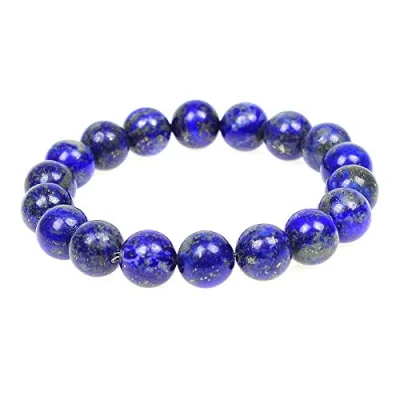 Image of MJDCB 10mm Natural Lapis Lazuli Beads Bracelet Healing Crystals Bracelets