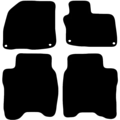Image of Carsio Carpet Car Mats For Honda Civic 2008 2012 Tailored Fit Floor Mat Set Complete Accessory Black Custom Fitted All Weather, Anti Slip Backing &amp; Grey Trim