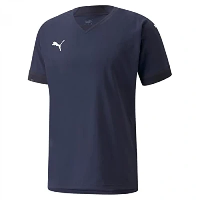 Image of puma Men&#039;s Teamfinal Jersey Football Shirt, Peacoat New Navy, S