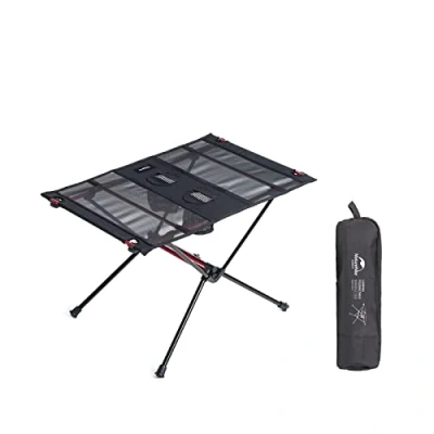 Image of Naturehike Camping Table Folding Small Dining Outdoor Portable Picnic Hiking Trip Garden Bearing capacity 20kg Black
