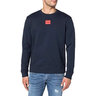 Image of HUGO Diragol Sweatshirt, Men&#039;s, Size: Small, Dark blue