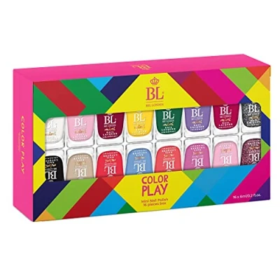 Image of BL Color Play 16 Colour Nail Polish Set for Women Outstanding Radiant Varnish Sets Quick Dry &amp; Non Gel