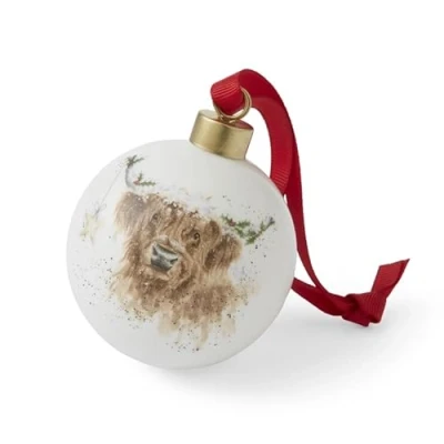 Image of Wrendale Designs &#039;Highland Star&#039; Cow Bauble