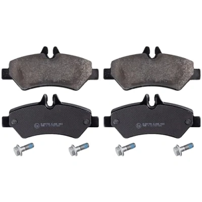 Image of 0044206920, 0084205120, 9064230400, A0044206920, A0084205120 Brake pad set BLUE PRINT ADV184226 Rear Axle prepared for wear indicator with screw