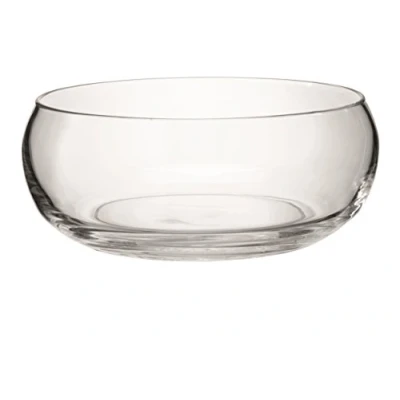 Image of LSA International Serve Low Bowl Ø27.5cm Clear 1 Unit Mouthblown &amp; Handmade Glass SZ10