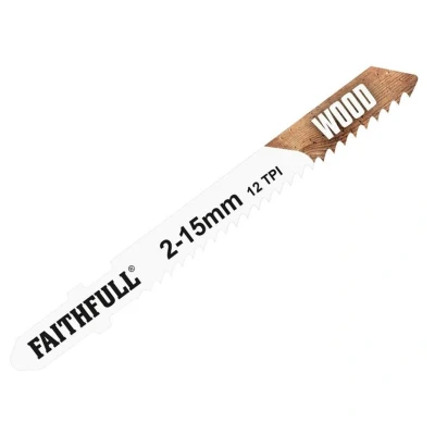 Image of Faithfull JBT119B Jigsaw Blades Wood (Pack of 5)