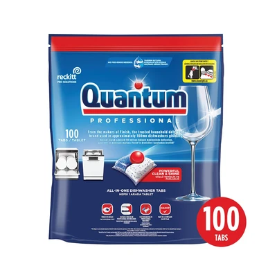 Image of Quantum Professional All In One Dishwasher Tablets (Pack 100)