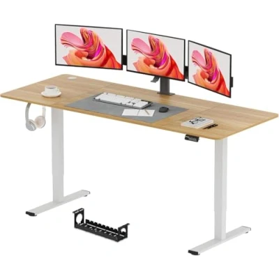 Image of SANODESK 200 * 80 Electric Standing Desk Height Adjustable Sit Stand 4 Memory Smart Pannel