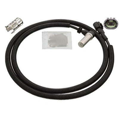 Image of 5010143030 ABS Sensor FEBI BILSTEIN 106407 Front Axle Left, Right with sleeve, grease 1800Ohm 1330mm
