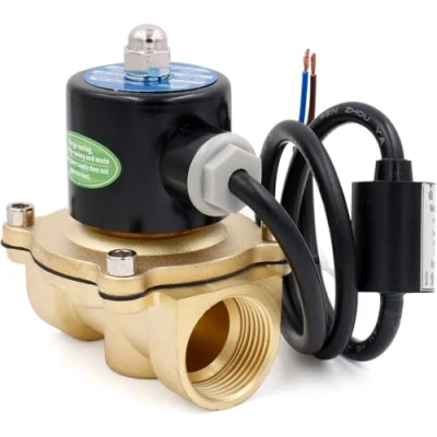 Image of Heschen Brass Electric Solenoid Valve, 2W 250 25J, PT 1&#039;&#039;, DC12V, Direct Action Water, Normally Closed, Replacement Valve