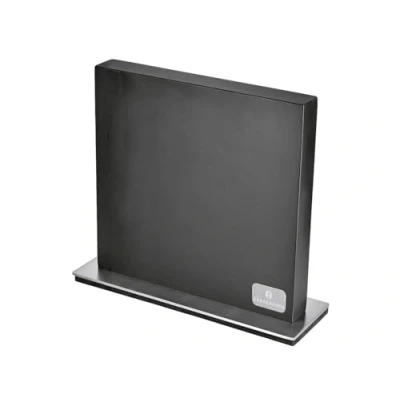 Image of Zassenhaus Magnetic Knife Block, Double Sided, Extra Strong Magnet, Solid Black Painted Rubberwood