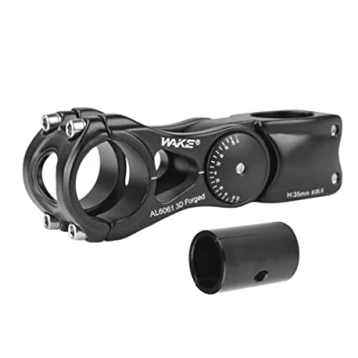 Image of FOMTOR Bike Stem, Adjustable MTB Stem 25.4/31.8mm, 90 Degree 3D Handlebar 90MM Mountain for Bicycle, Road Bike, MTB, BMX, Cycling