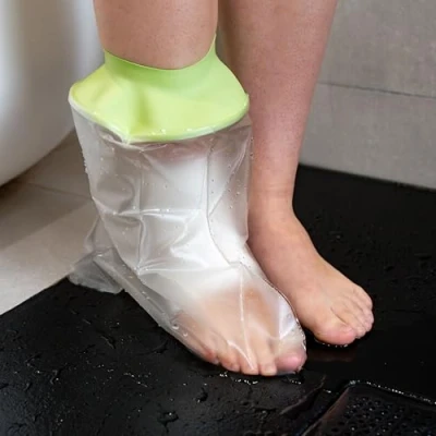 Image of CASTGUARD Premium Silicone Waterproof Shower &amp; Bath Protector (Adult Foot)