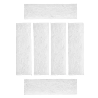 Image of LTWHOME Compatible White Filter Floss Replacement for All Pond Solutions FW 29 Nano Tank (Pack of 6)