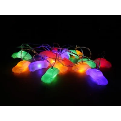 Image of BRISA VW Collection Stylish ambience Volkswagen Beetle Battery Light Chain for Parties, Children&#039;s Rooms, workshops &amp; Events (for Indoor use/3m/20 x LED/USB C)