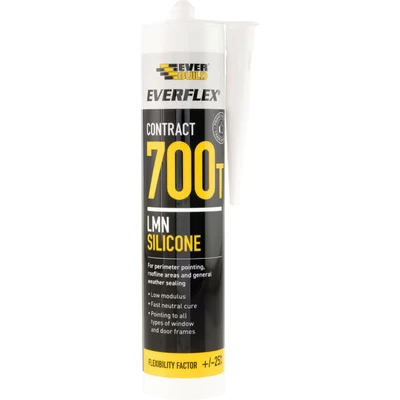 Image of Everbuild Everflex 700T LMN Silicone Translucent 300ml EVB700TTR