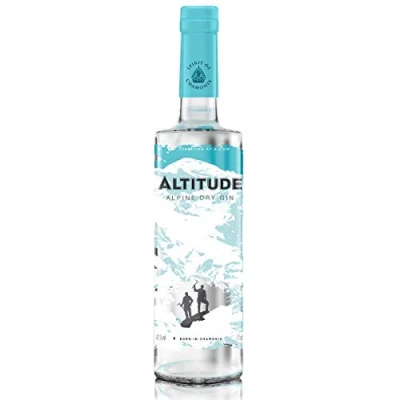 Image of Altitude Gin Alpine London Dry 70cl Award Winning Craft Premium Born in Chamonix Infused with Elderflower, Juniper, Orange Peel, &amp; Coriander Mountain Botanicals