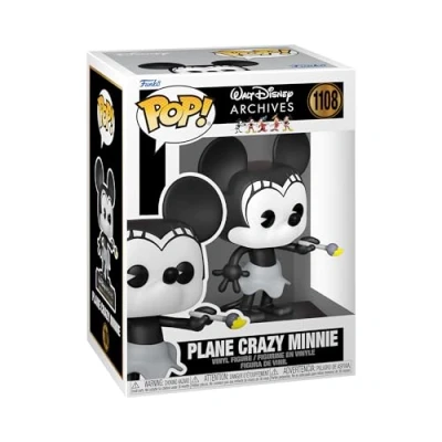 Image of Funko Pop! Disney: Minnie Mouse Plane Crazy (1928) Disney Standard Characters Collectable Vinyl Figure Gift Idea Official Merchandise Toys for Kids &amp; Adults TV Fans