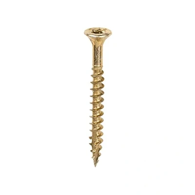 Image of TIMCO C2 Clamp Fix Multi Purpose Premium Screws TX Double Countersunk Yellow 4.0 x 40 Box of 200