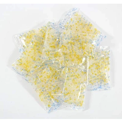 Image of celloexpress SELF INDICATING 5g Pack of 1000 Total Gel Weight 5000g/5kg YELLOW Silica Pouches Sachets (SI 5g, 1000)