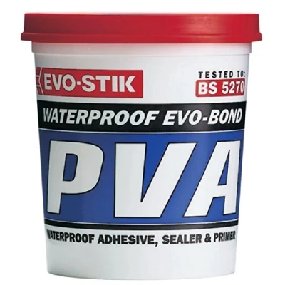Image of 2 x 1 Litre Evo Stik Waterproof PVA Building Glue Primer Sealer waterproofer Admixture 123601
