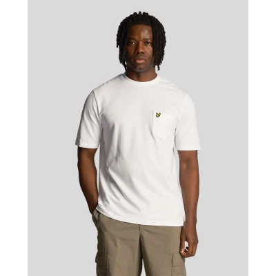 Image of Lyle &amp; Scott Plain Pique Pocket T Shirt White S