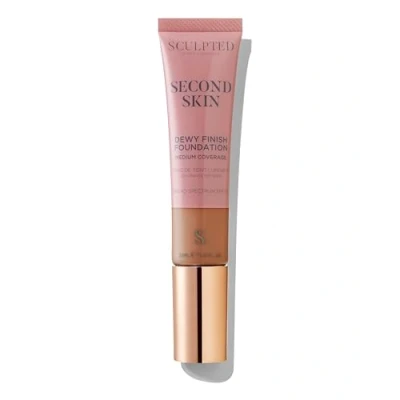 Image of Second Skin Dewy Liquid Mineral Foundation from Sculpted by Aimee (Rich 6.0) 32ml Cruelty Free, Vegan Face for Medium Coverage with SPF 50