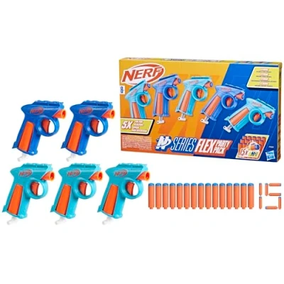 Image of Nerf N Series Party Pack, 5 Blasters, 15 N1 Darts