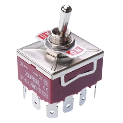 Image of On Latching Toggle Switch 250V 15A 4PDT DIY Hobby Electronics Electrical