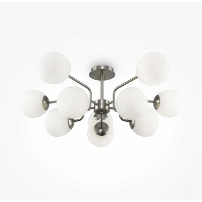 Image of Maytoni Erich Modern 10 Light Globe Ceiling Nickel E14