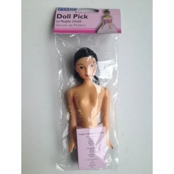 Image of Black Hair Doll Pick Topper for Princess Cake