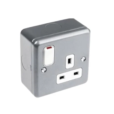 Image of iSeventy9 Metal Clad Switched Socket 1 Gang 13A
