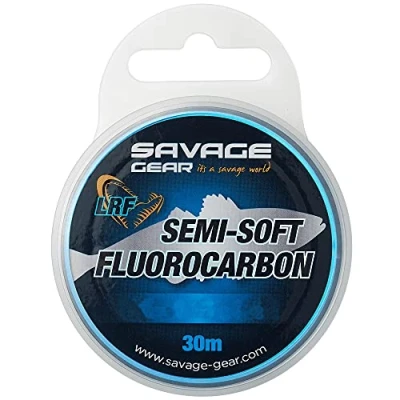 Image of Savage Gear Semi Soft Fluorocarbon LRF 30 m Line, Diameter / Load Capacity: 0.19 mm 4.89 lb 2.22 kg