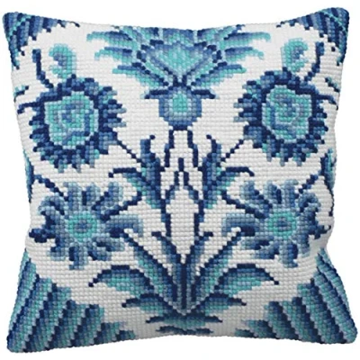 Image of Collection d&#039;Art Cross Stitch Kit: Cushion: Black Grace, Multi, 40 x 40cm
