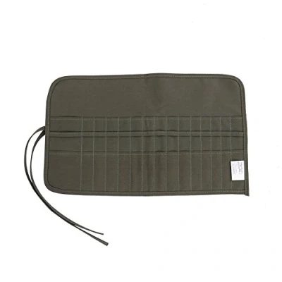 Image of 30 Slots Roll Up Paint Brush Bag Canvas Artist Holder Case Watercolor Oil Brushes