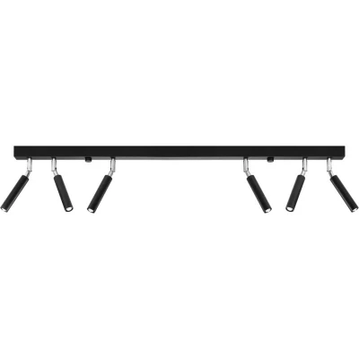 Image of Eyetech Straight Bar Flush 6 Light Black G9
