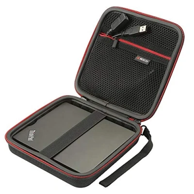 Image of RLSOCO External CD DVD Burner Writer Player Carrying Case for Hitachi LG GP60/BP55/GP70/Verbatim Slimline/ASUS ZenDrive/Dell DW316/Apple USB SuperDrive Drive(Case Only)