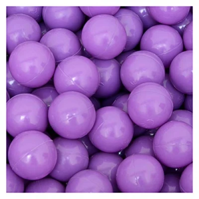Image of LittleTom 50 Plastic Balls 5.5cm in diameter to fill children&#039;s ball pits Purple